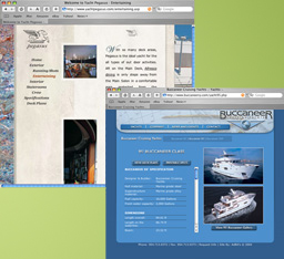 Yacht Web Site Design