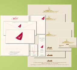 Yacht Stationery, Envelopes and Logos